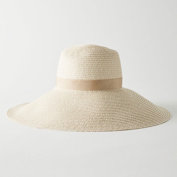 NWT Aritzia Main Character Raven Straw Hat M/L